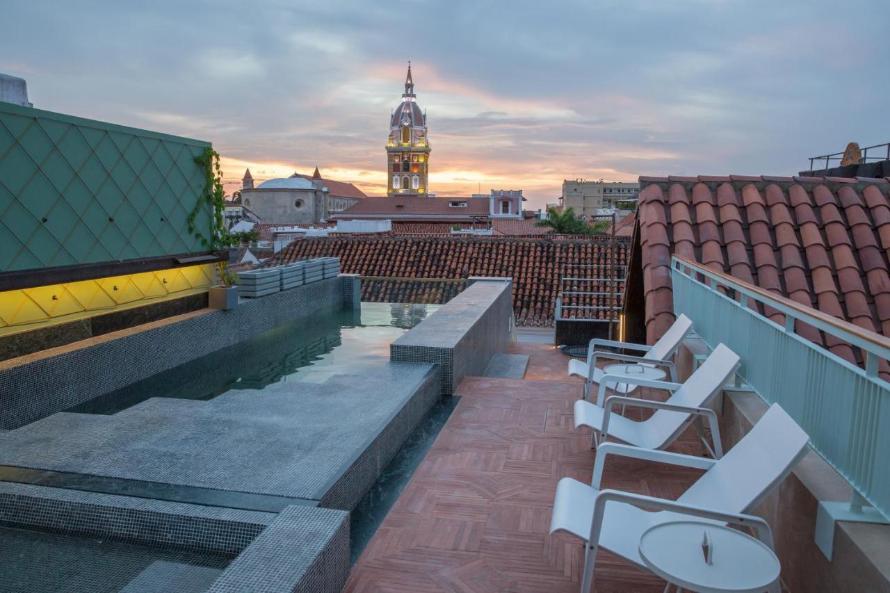 Hotel Boutique Casona Del Colegio Картахена Экстерьер фото Rooftop terrace