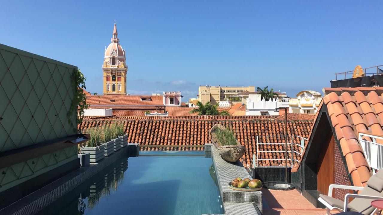 Hotel Boutique Casona Del Colegio Картахена Экстерьер фото View of the historic center of Cartagena from the Hotel