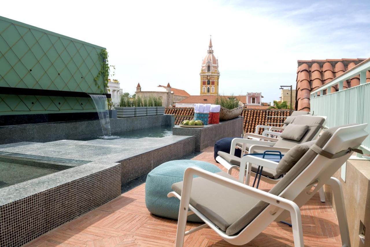 Hotel Boutique Casona Del Colegio Картахена Экстерьер фото Rooftop terrace